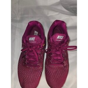 Nike Zoom Pegasus‎ 34 Women Running Shoes Burgundy Pink Swoosh Size 8.5
